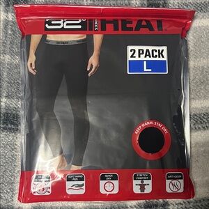 32 Degrees Heat Black Thermal Leggings